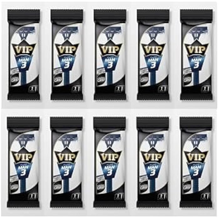 VIP MAN 3 BLADES DISPOSABLE BODY SHAVING RAZOR, Pack of 10 - Image 1